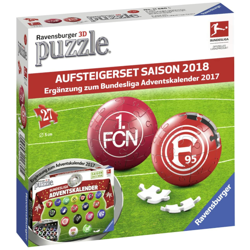 RAVENSBURGER 11680 Puzzle 3D 2 piłki 27 elementów 6-10 lat