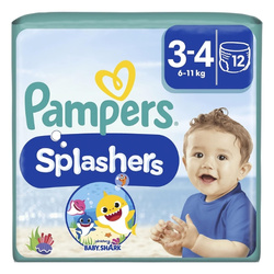 Jednorazowe pieluszki do pływania Pampers Splashers Rozmiar 3/4 (6-11 kg) 1 x 12 szt.