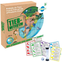 HCM Kinzel Gra planszowa Animal Detective 71 elementów dla młodych detektywów