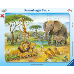 Ravensburger 061464 Puzzle Flora i fauna Afryki 30 elementów wiek 4+