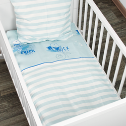 Alvi Zestaw poszewka na kołdrę i poduszkę (80x80, 35x40) - Rock Cat