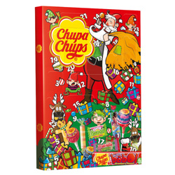 Chupa Chups Kalendarz Adwentowy z cukierkami, lizakami, gumami- 24 okienka, 210g