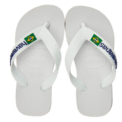 HAVAIANAS 4110850 Klapki dziecięce rozmiar 25/26 białe