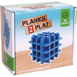 New Classic Toys P2DB45 Zestaw interaktywny Planks 2 Play niebieski 45 elementów