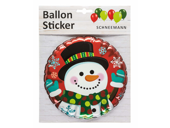 SCHNEEMANN Ballon Sticker 3D