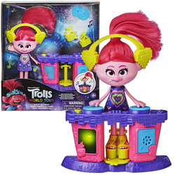 Trolls E8669 World Tour Poppy DJ Party Figurka z akcesoriami wiek 4+